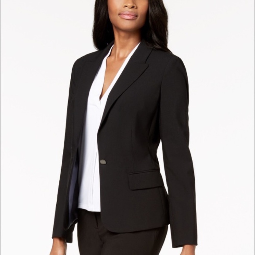 Calvin Klein Women's Black Blazer Jacket Coat 12